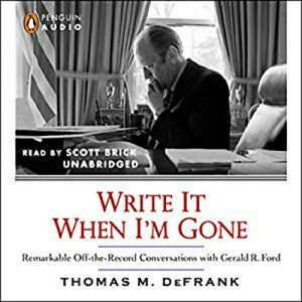 Write It When I'm Gone Gerald Ford Audiobook 7 CD Set New Sealed